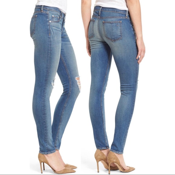 Rag & Bone Distressed Skinny Jeans Sz. 26 - Picture 2 of 9